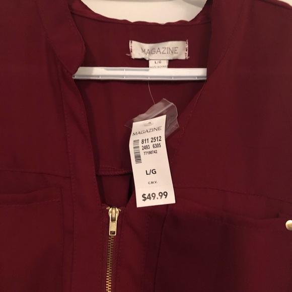 Burgundy blouse - Picture 2 of 2
